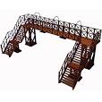 laser cut model railway buildings