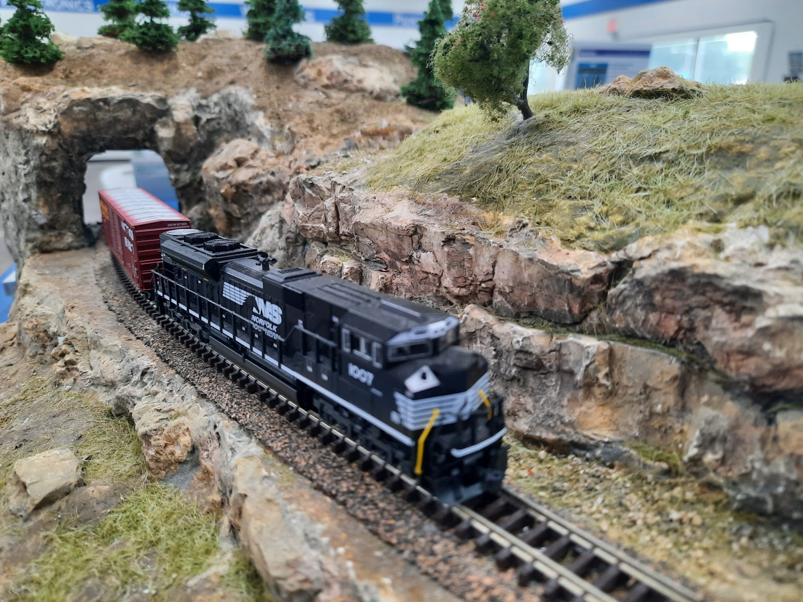model railroad track