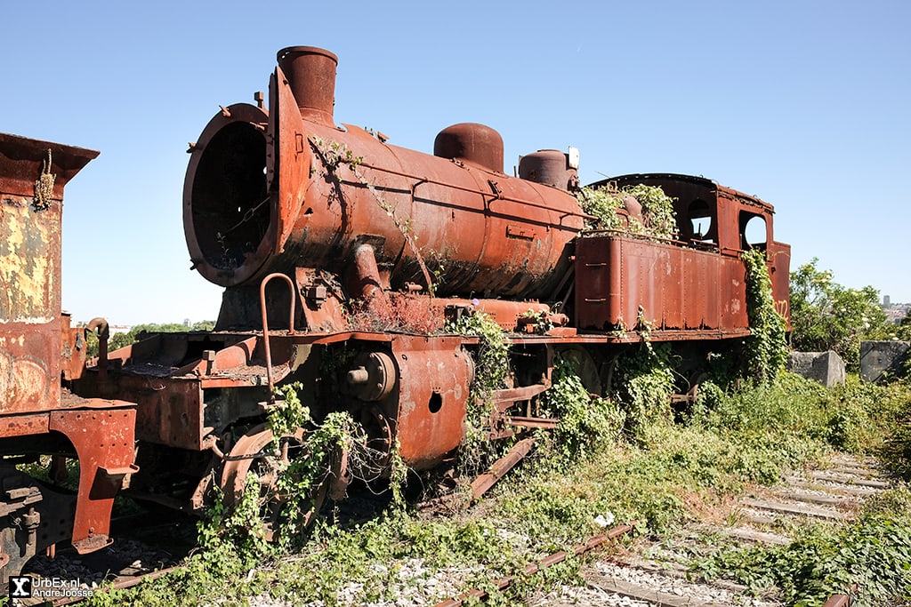 abandoned steam locomotives