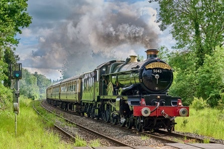 vintage steam train